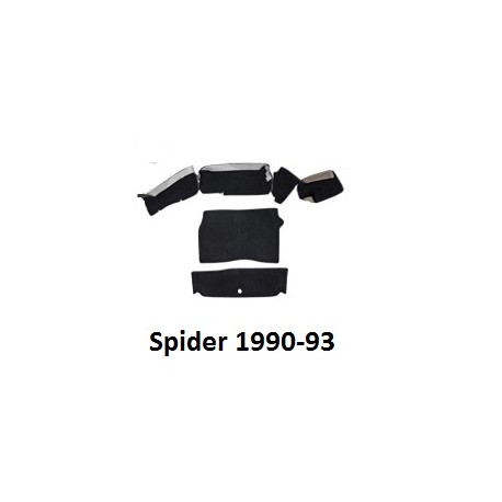 Tapijtset Spider 1990-93 kofferbak zwart