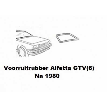 Voorruit rubber Alfetta GTV(4/6) na 1980