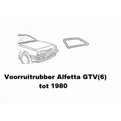 Voorruit rubber Alfetta GTV(4/6) tot 1980