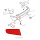Reflector links achter