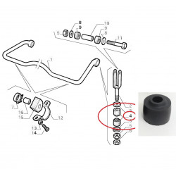 Stabilisator stang busje 116 serie/75/90/GTV6 achter