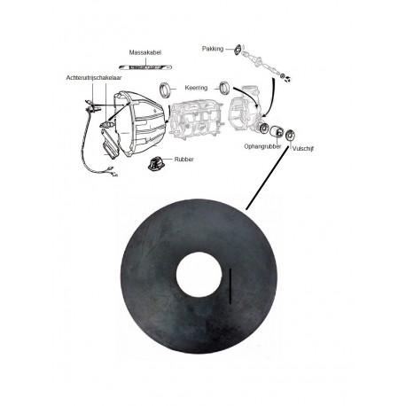 Opvulschijf ophangrubber versn.bak