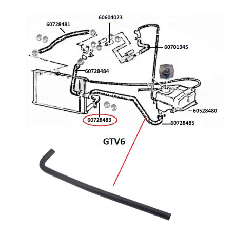 Waterslang GTV6 radiateur-reservoir