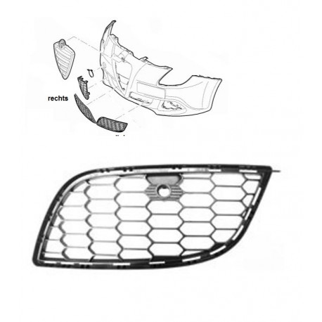 Grille deel Giulietta in voorbumper links (+PDC)