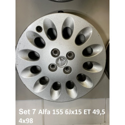 Velgset Alfa 155 6Jx15 ET 49,5 4x98