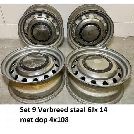 Velg Staal verbreed 6Jx14 4x108