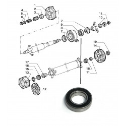 Lager ophangsteun 75/90V6 GTV6
