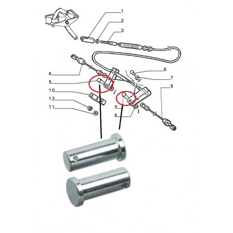 Pen handremkabel