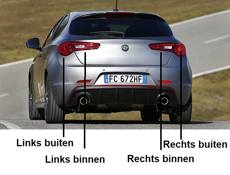 Achterlicht Giulietta na 2010 rechts binnen