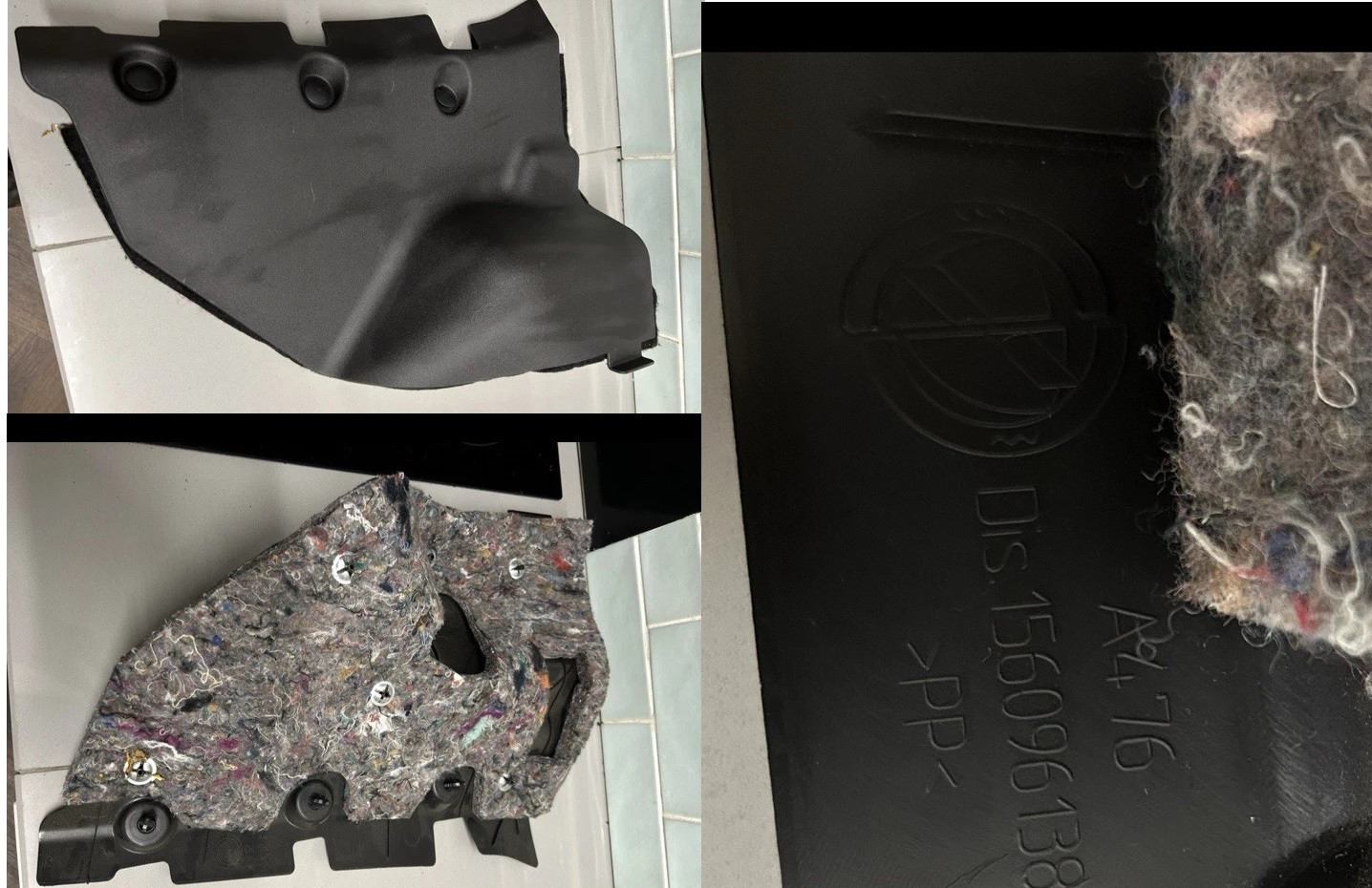 Bekleding deel Giulietta rechts onder dashboard