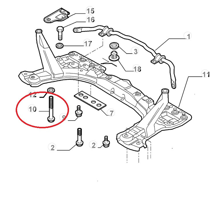 Bout subframe 147/156/GT