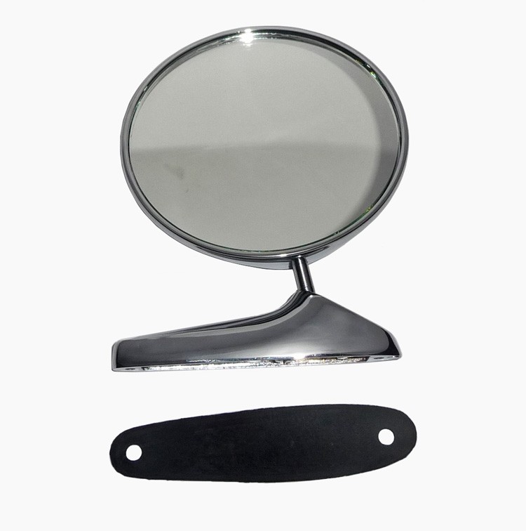 Buitenspiegel rond chroom
