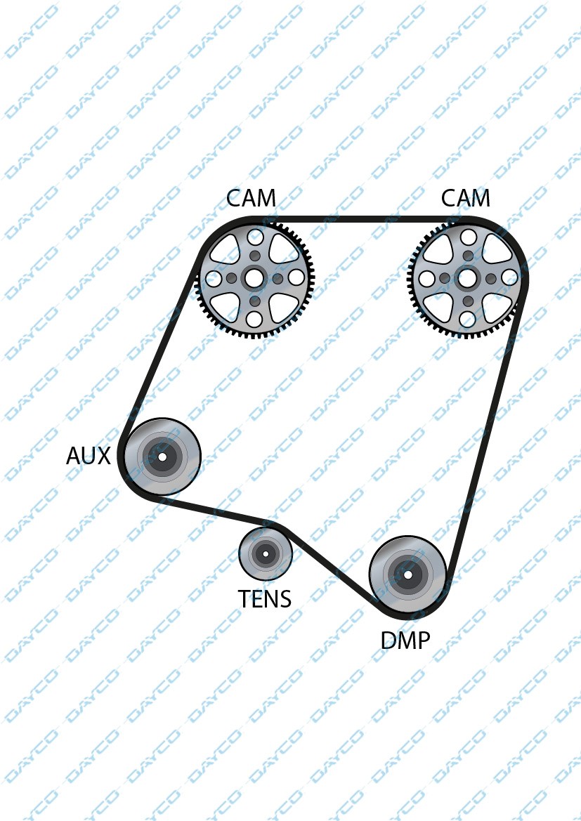 Distributieriem V6 134 tands