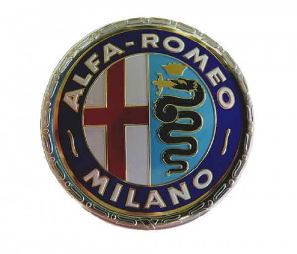 Embleem Alfa rond 55mm Milano