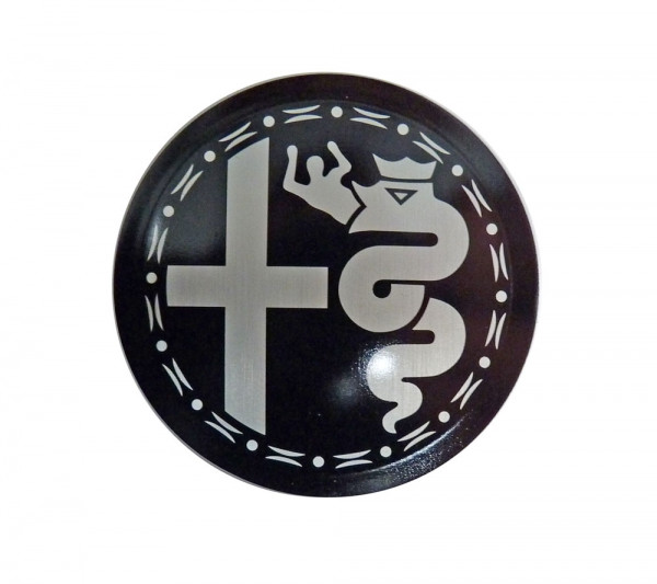 Embleem Alu velg OT Nord 48mm Zwart/grijs