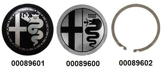 Embleem Alu velg OT Nord 48mm Zwart/grijs