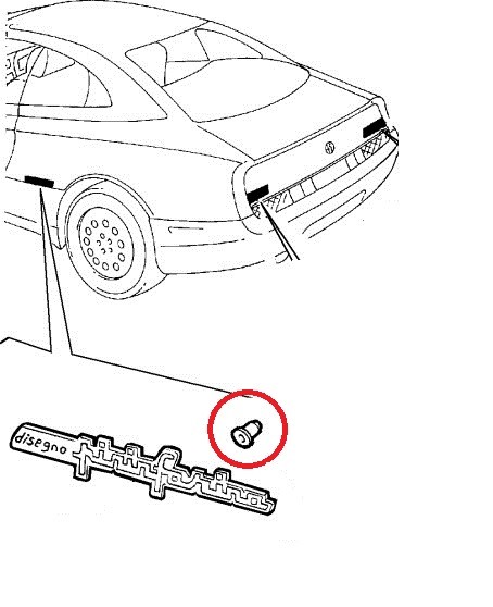 Embleem klem in grille