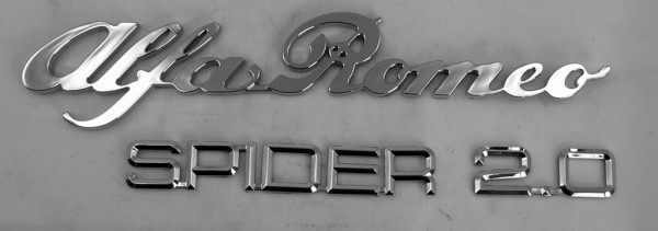 Embleem set: Alfa Romeo Spider 2.0