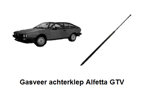 Gasveer achterklep Alfetta GTV