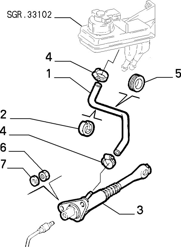 Hoofdkoppelingcilinder Alfa 156