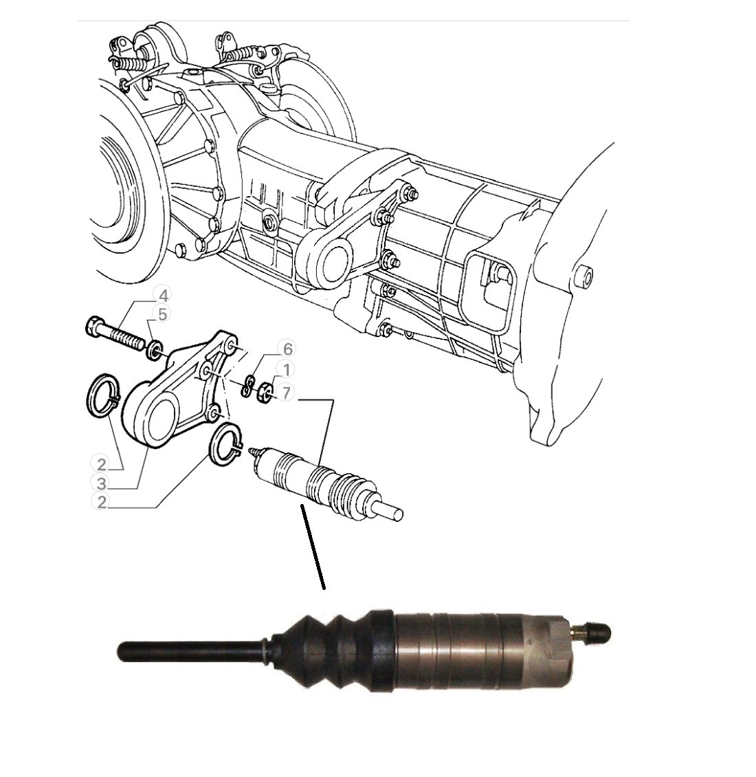 Hulpkoppeling cilinder GTV6 90/75 V6