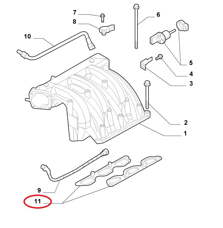 Inlaatpakking 159/Brera 3.2 JTS