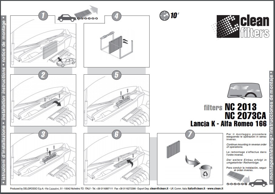 Interieurfilter 166
