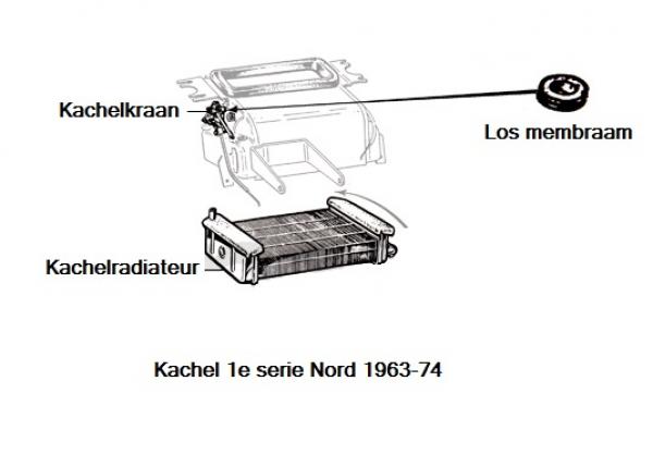 Kachelkraan los membraam