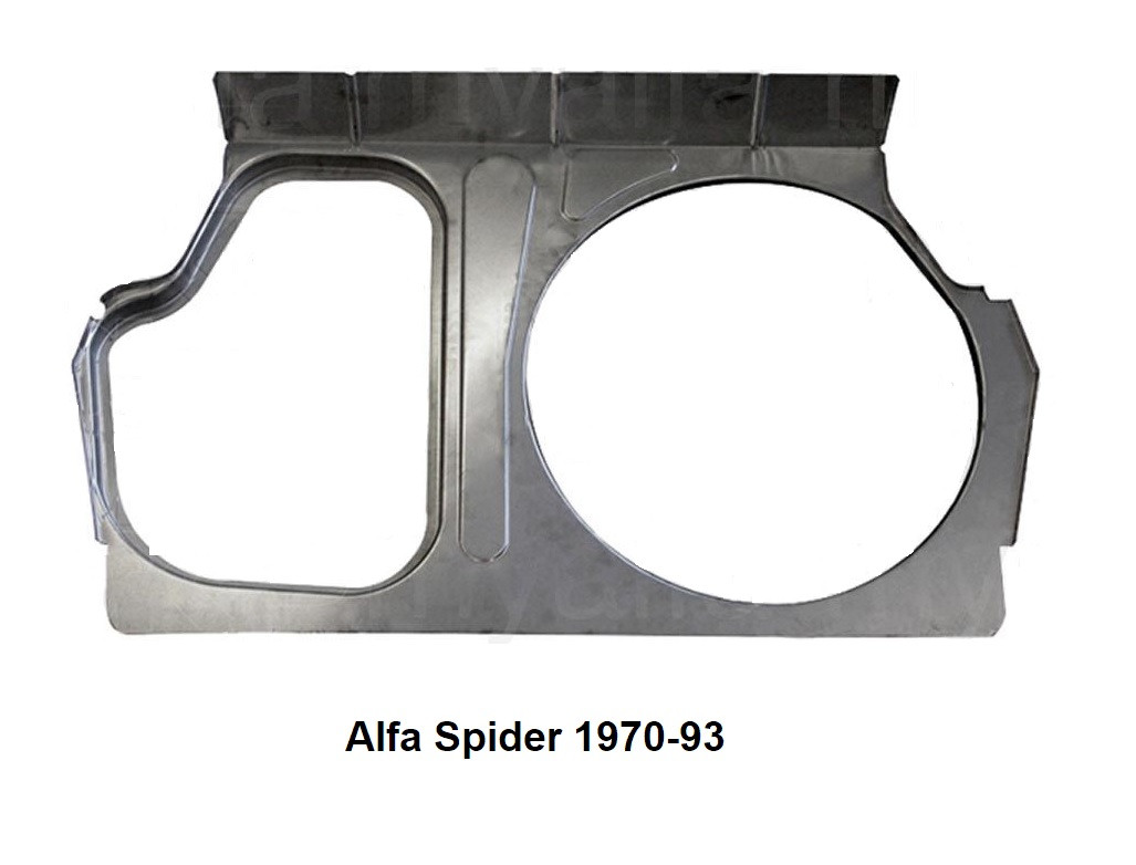 Kofferbak vloer Alfa Spider 1970-93