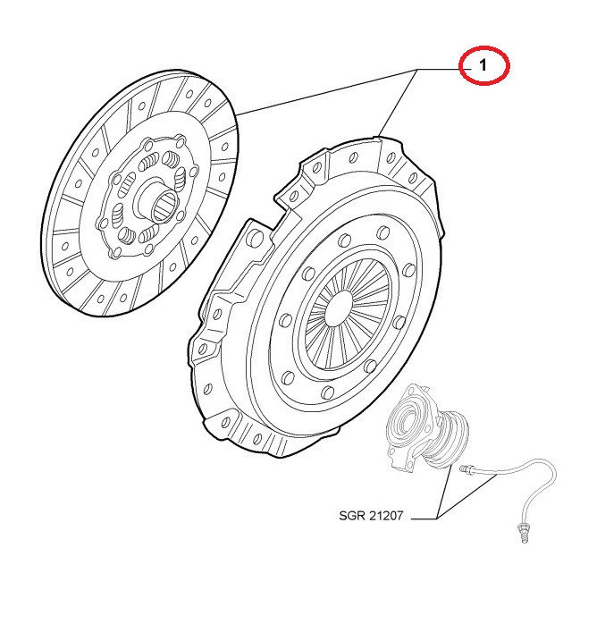 Koppelingset 159/Brera/Spider 2.4 JTDm