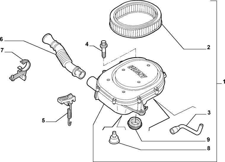 Luchtfilter Fiat 1.2 8v