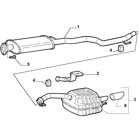 Middendemper Alfa 147 1.6/2.0