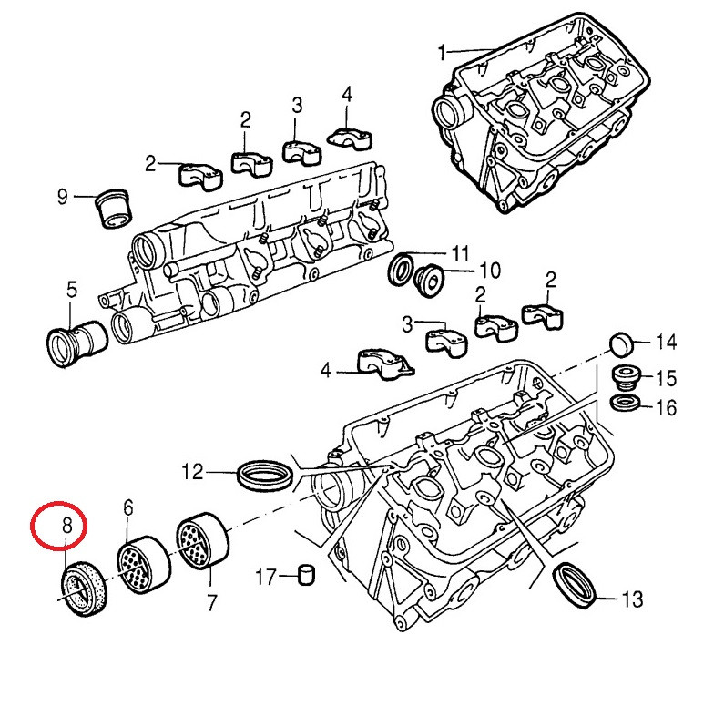 Nokkenas keerring o.a 75 V6