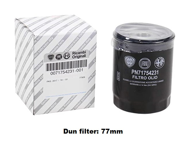 Oliefilter Nord /V6 77mm