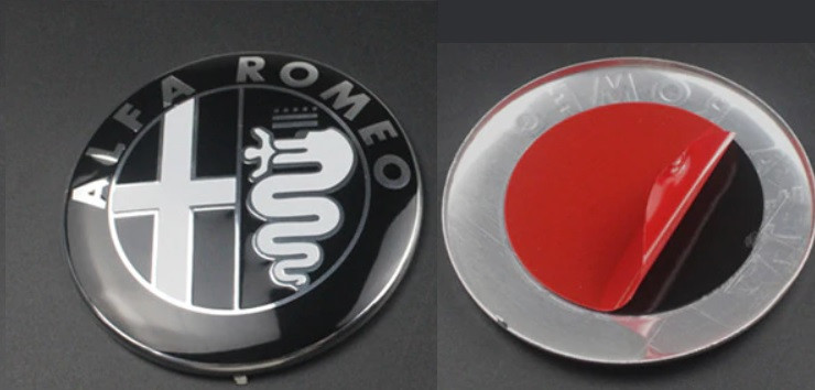 Alfa Logo overzet/plak 74mm