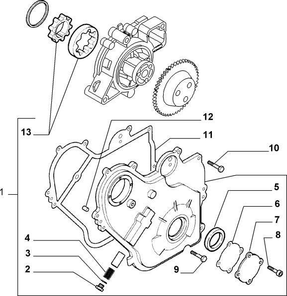 Pakking distributiedeksel 1.9/2.2 JTS