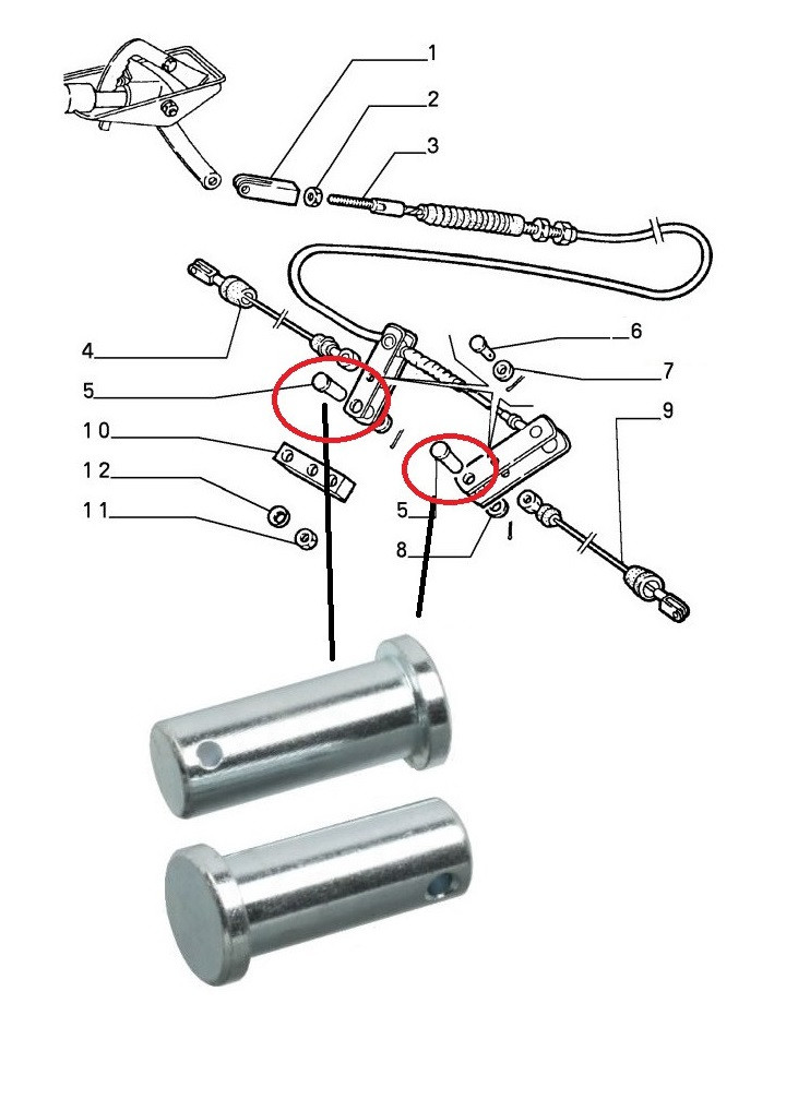 Pen handremkabel