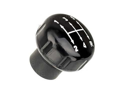 Pookknop plastic zwart
