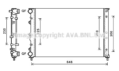 Radiateur 147 1.6 TS 16V na 11/2005