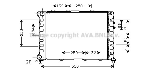 Radiateur 156 1.8/2.0 TS 16V-2.5V6