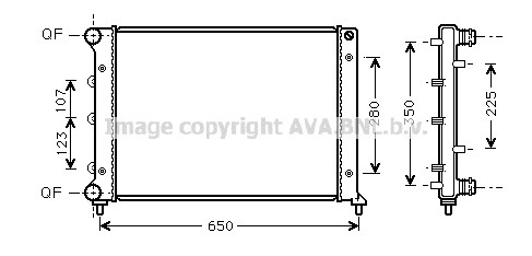 Radiateur 147 1.6TS (-11/2005) / 2.0 TS 16V