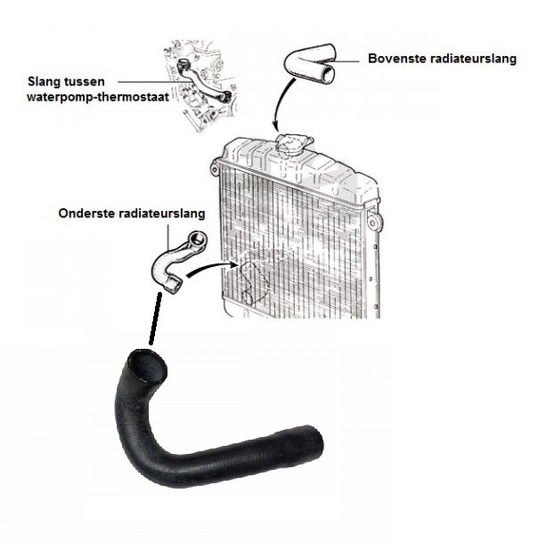 Radiateurslang onder