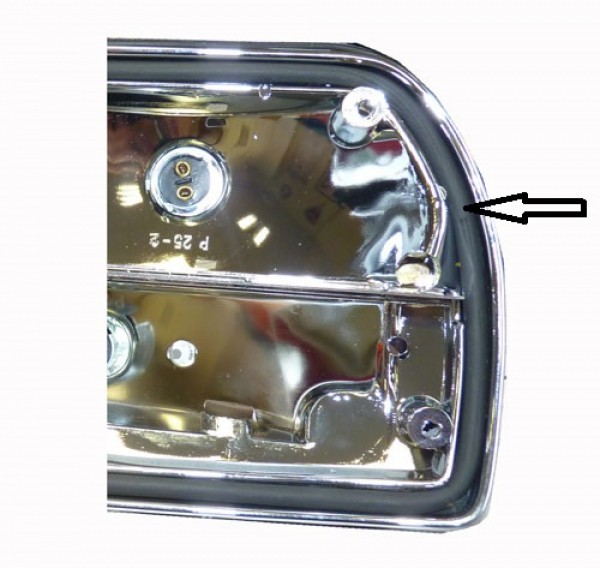 Rubber achterlichtglas Bertone 2000