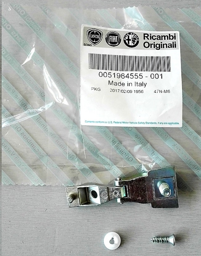 Scharnier deurgreep Alfa 147/GT na 2006/ Fiat 500