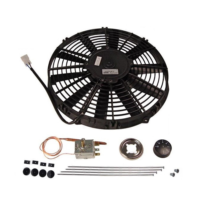 SPAL elektrische koelvin set (blazend)