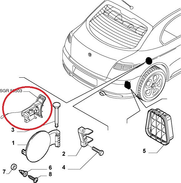 Tankklep motor/slot GT