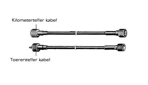 Toerentellerkabel Bertone/Spider 1509mm