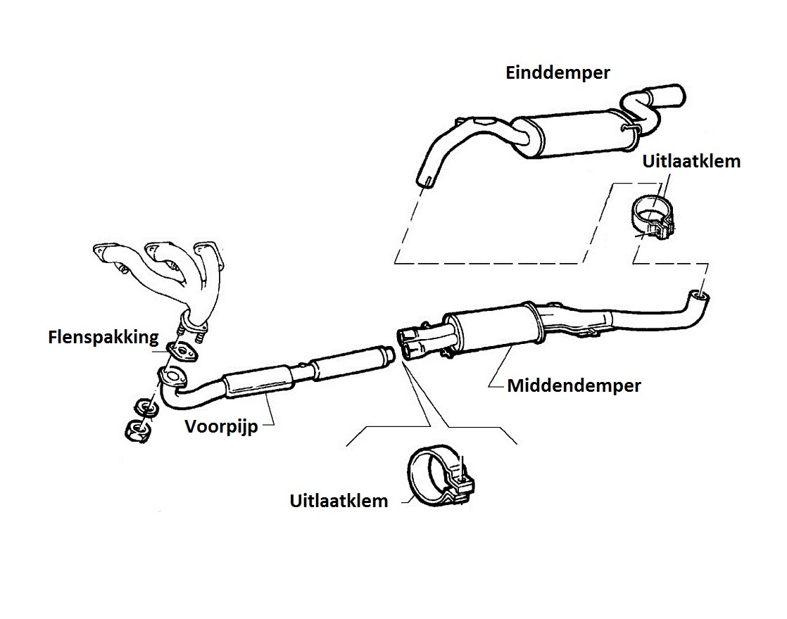 Voorpijp 75V6/GTV6 rechts