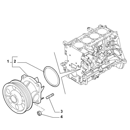 Waterpomp 1.3 MJTD 16V 90PK