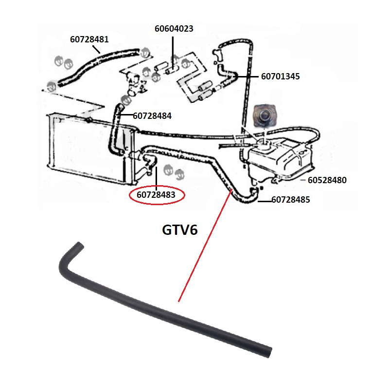 Waterslang GTV6 radiateur-reservoir